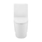 St. Tropez One-Piece Elongated Toilet Glossy White - FLUSH LOCATION Top - Dual (ROUGH IN 12)