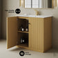 Unassembled Lafayette Freestanding Bathroom Vanity 36 inches with white sink top