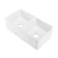 33" Delice Farmhouse Kitchen Sink, Glossy White