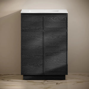 St. Tropez Freestanding Bathroom Vanity with white sink top