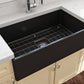 CONTEMPO 33 Farmhouse Apron Front Fireclay 33 inch Single Bowl Kitchen Sink