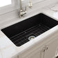 Bocchi SOTTO  Undermount Fireclay 32 inch Single Bowl Kitchen Sink