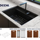 BAVENO 27 with Covers (2-hole faucet setting) - Hideaway Undermount/Drop-In Sink 27 inch with Covers