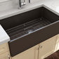 CONTEMPO 33 Farmhouse Apron Front Fireclay 33 inch Single Bowl Kitchen Sink