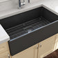 CONTEMPO 33 Farmhouse Apron Front Fireclay 33 inch Single Bowl Kitchen Sink