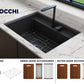 BAVENO 27 with Covers (2-hole faucet setting) - Hideaway Undermount/Drop-In Sink 27 inch with Covers