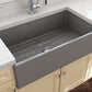CONTEMPO 33 Farmhouse Apron Front Fireclay 33 inch Single Bowl Kitchen Sink