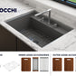 BAVENO 27 with Covers (3-hole faucet setting) Hideaway Undermount/Drop-In Sink 27 inch with Covers