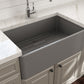 Bocchi - CLASSICO 30 Farmhouse Apron Front Fireclay 30 inch Single Bowl Kitchen Sink