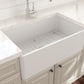 Bocchi - CLASSICO 30 Farmhouse Apron Front Fireclay 30 inch Single Bowl Kitchen Sink