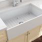 CONTEMPO 33 Farmhouse Apron Front Fireclay 33 inch Single Bowl Kitchen Sink