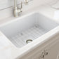 SOTTO Undermount Fireclay 27 inch Single Bowl Kitchen Sink