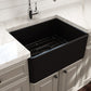 Bocchi CLASSICO Farmhouse Apron Front Fireclay 24 inch Single Bowl Kitchen Sink
