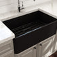 Bocchi - CLASSICO 30 Farmhouse Apron Front Fireclay 30 inch Single Bowl Kitchen Sink