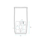 St. Tropez One-Piece Elongated Toilet Glossy White - FLUSH LOCATION Top - Dual (ROUGH IN 12)