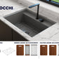 BAVENO 27 with Covers (2-hole faucet setting) - Hideaway Undermount/Drop-In Sink 27 inch with Covers