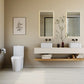St. Tropez One-Piece Elongated Toilet Glossy White - FLUSH LOCATION Top - Dual (ROUGH IN 12)
