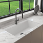 BAVENO LUX 34 inch with Covers Hideaway Undermount/Drop-In Granite 34 inch  with HPL Covers