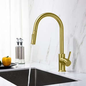 Circular Single Handle Pull Down Kitchen Faucet – KKF2013