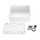 (wholesale) - 24″ Fireclay Farmhouse Kitchen Sink Landis Series – K2-SF24