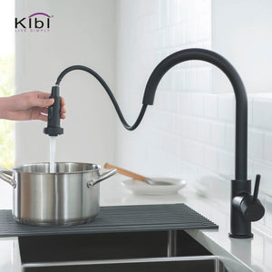 KIBI Casa Single Handle High Arc Pull Down Kitchen Faucet – KKF2002