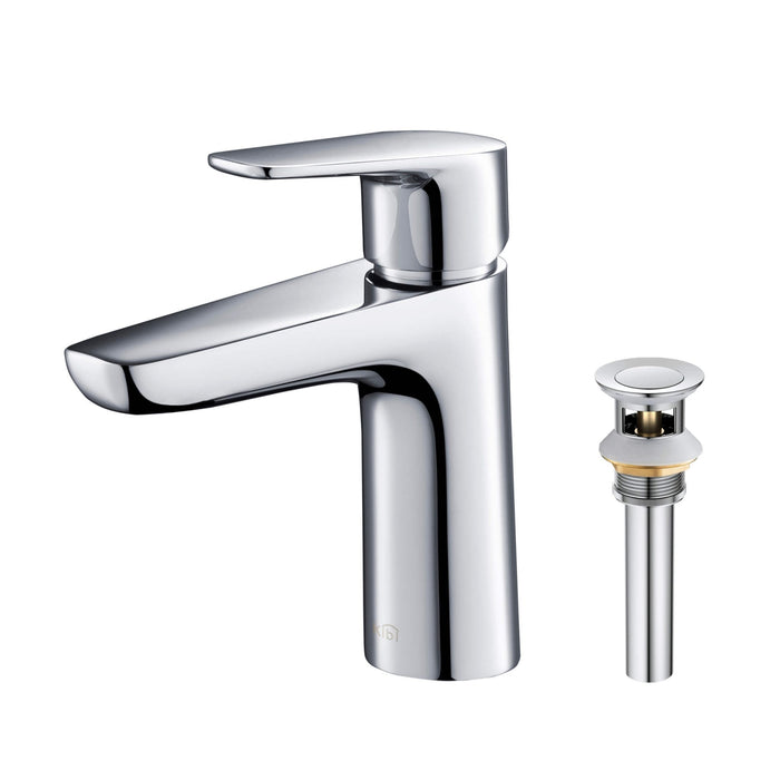 KIBI Harmony Brass Single Handle Bathroom Vanity Sink Faucet