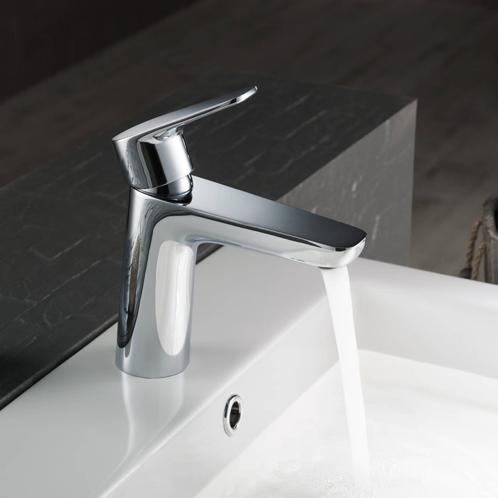 KIBI Harmony Brass Single Handle Bathroom Vanity Sink Faucet