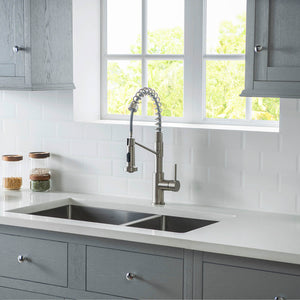 KIBI Lodi Single Handle High Arc Pull Down Kitchen Faucet – KKF2004