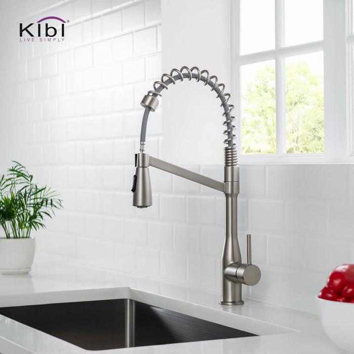 KIBI Largo Single Handle High Arc Pull Down Kitchen Faucet – KKF2006
