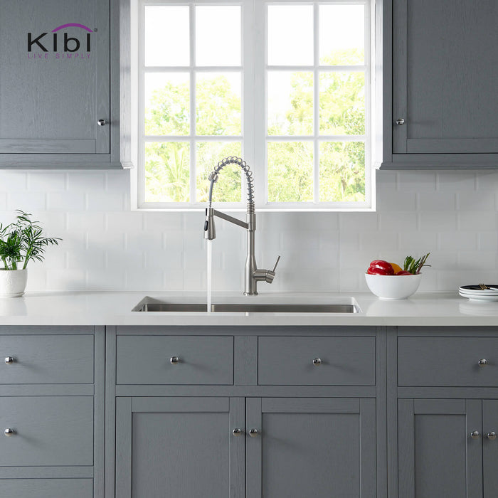 KIBI Largo Single Handle High Arc Pull Down Kitchen Faucet – KKF2006