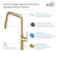 KIBI Macon Single Handle High Arc Pull Down Kitchen Faucet – KKF2007