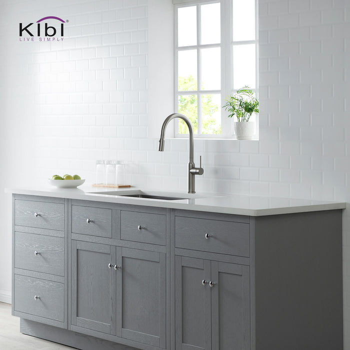 KIBI Hilo Single Handle High Arc Pull Down Kitchen Faucet – KKF2008