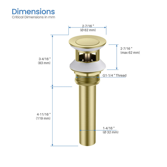 KIBI Waterfall Brass Single Handle Bathroom Vanity Sink Faucet