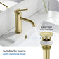 KIBI Circular Brass Single Handle Bathroom Vanity Sink Faucet