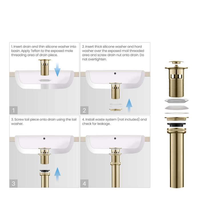 KIBI Mirage Brass Single Handle Bathroom Vanity Sink Faucet
