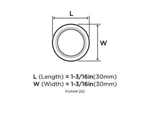 Amerock (Pack of 10) EVERYDAY HERITAGE 1-3/16in(30mm) Diameter Knob - RTA kitchen and Bath