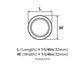 Amerock (Pack of 10)-ROCHDALE™ 1-1/4in(32mm) Diameter Knob - RTA kitchen and Bath