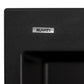 Ruvati 22 x 20 inch epiGranite Drop-in Topmount Granite Composite Single Bowl Kitchen Sink – Midnight Black – RVG1022BK