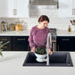 Ruvati 30 x 20 inch epiGranite Drop-in Topmount Granite Composite Single Bowl Kitchen Sink – Midnight Black – RVG1030BK
