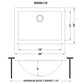 Ruvati 18 x 12 inch Gunmetal Black Stainless Steel Rectangular Bathroom Sink Undermount – RVH6110BL