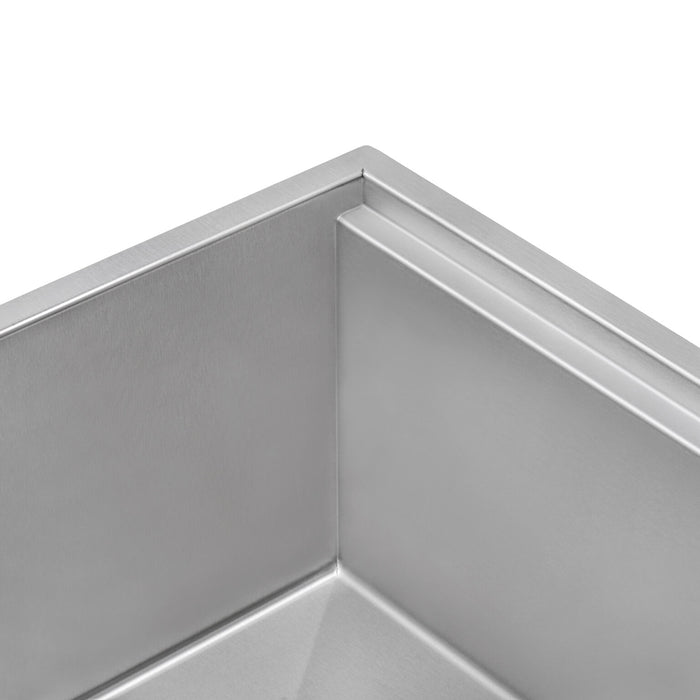 Ruvati 30-inch Workstation Slope Bottom Offset Drain Undermount 16 Gauge Kitchen Sink – RVH8582