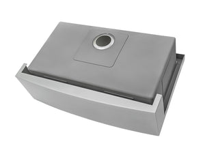 27-inch Apron-front Workstation Farmhouse Kitchen Sink 16 Gauge Stainless Steel Single Bowl