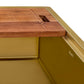 Ruvati 36-inch Matte Gold Workstation Apron-Front Brass Tone Stainless Steel Kitchen Sink – RVH9308GG