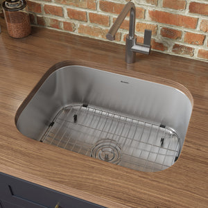 24-inch Undermount 16 Gauge Stainless Steel Kitchen Sink Single Bowl