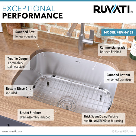 Ruvati kitchen sinks