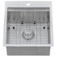 Ruvati 21 x 20 inch Outdoor Workstation Sink T-316 Marine Grade Topmount Stainless Steel BBQ – RVQ5221