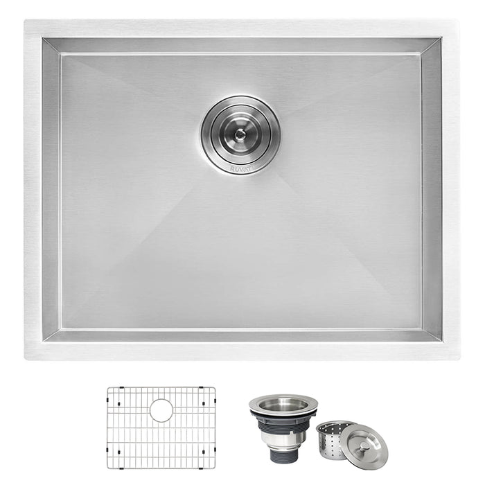 21″ x 18″ x 12″ Deep Laundry Utility Sink Undermount 16 Gauge Stainless Steel – RVU6121
