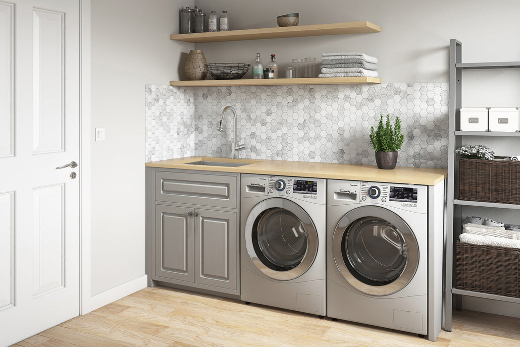 21″ x 18″ x 12″ Deep Laundry Utility Sink Undermount 16 Gauge Stainless Steel – RVU6121