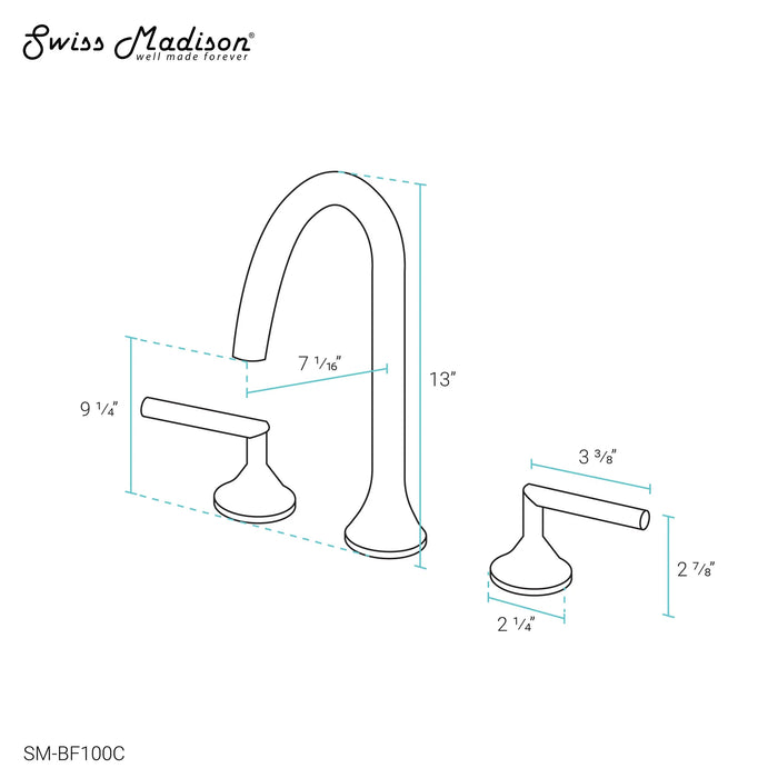 Daxton 8 in. Widespread Bathroom Faucet