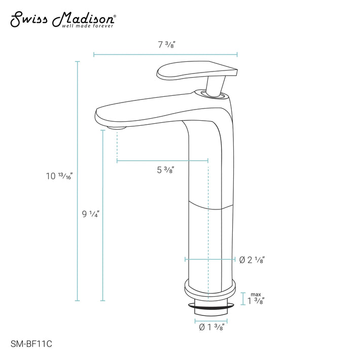 Sublime 11 Single-Handle, Bathroom Faucet